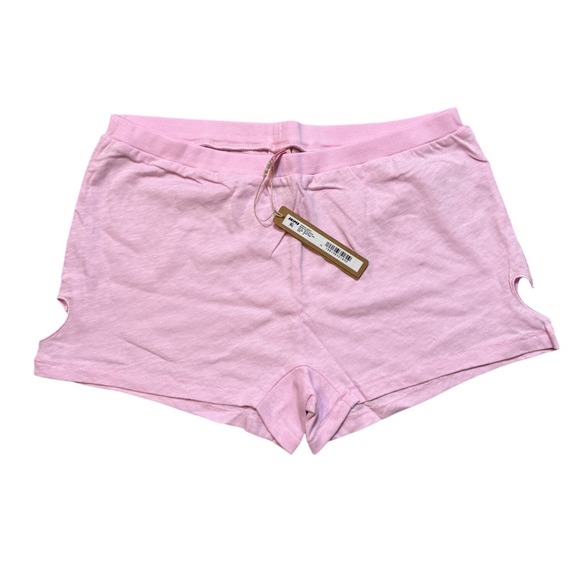 SKIMS Worn In Jersey Heart Micro Short Baby Pink BT-SHO-11133W Womens Size M NEW - Picture 2 of 9